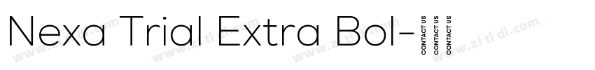 Nexa Trial Extra Bol字体转换